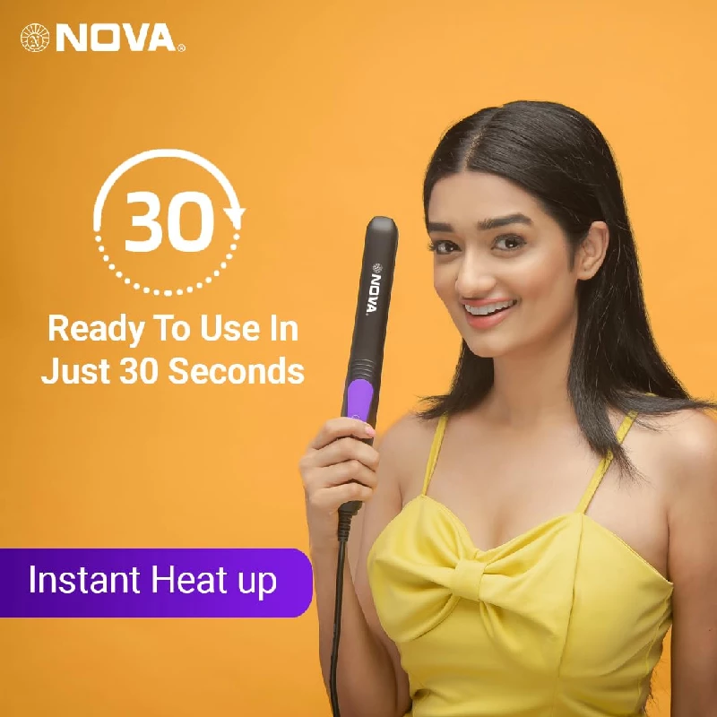 Nova Pro Shine NHS 842 Hair Straightener-Purple, 300 g-2.webp